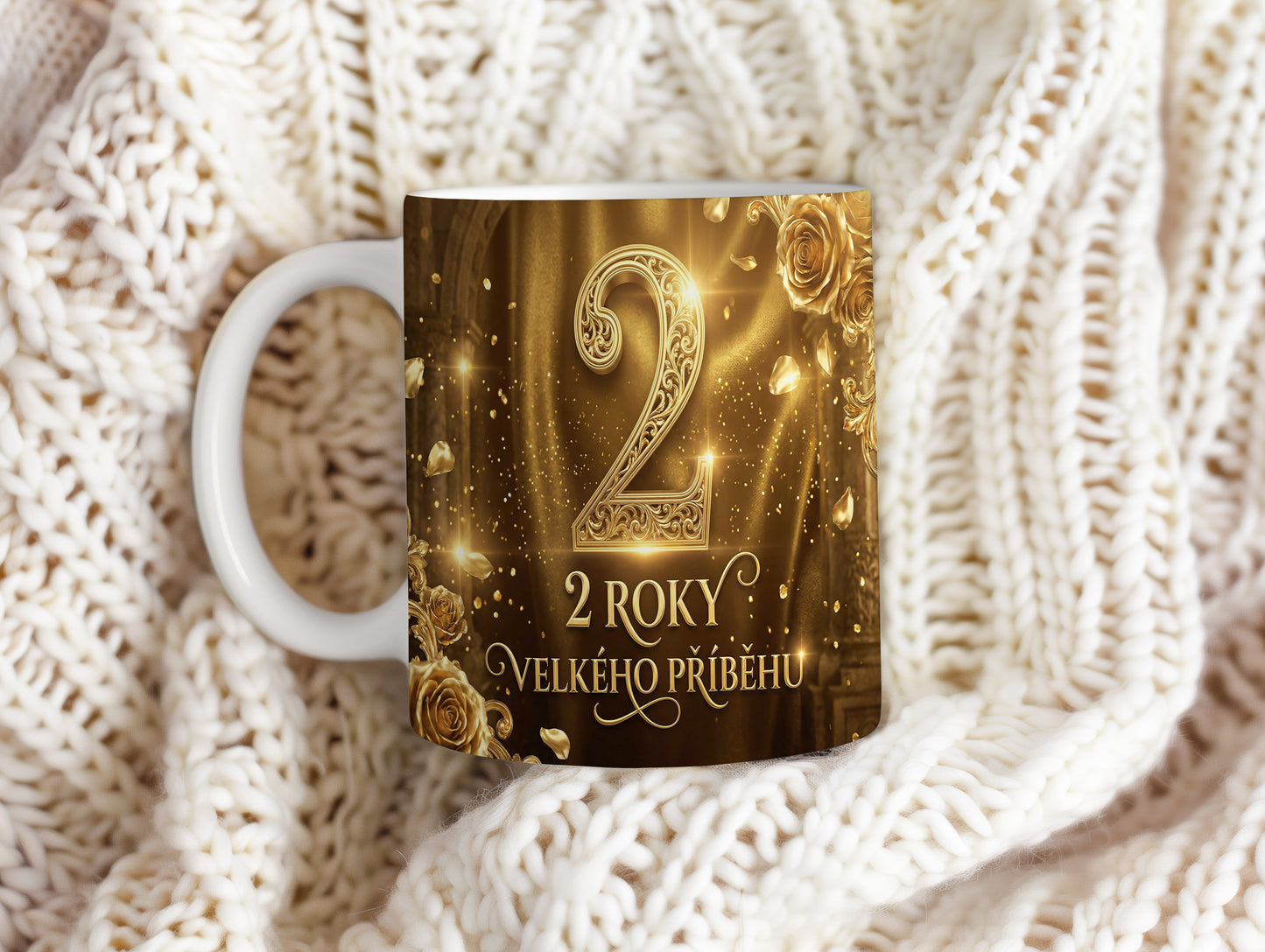 Narozeninový hrnek 2 roky – 2 ROKY VELKÉHO PŘÍBĚHU