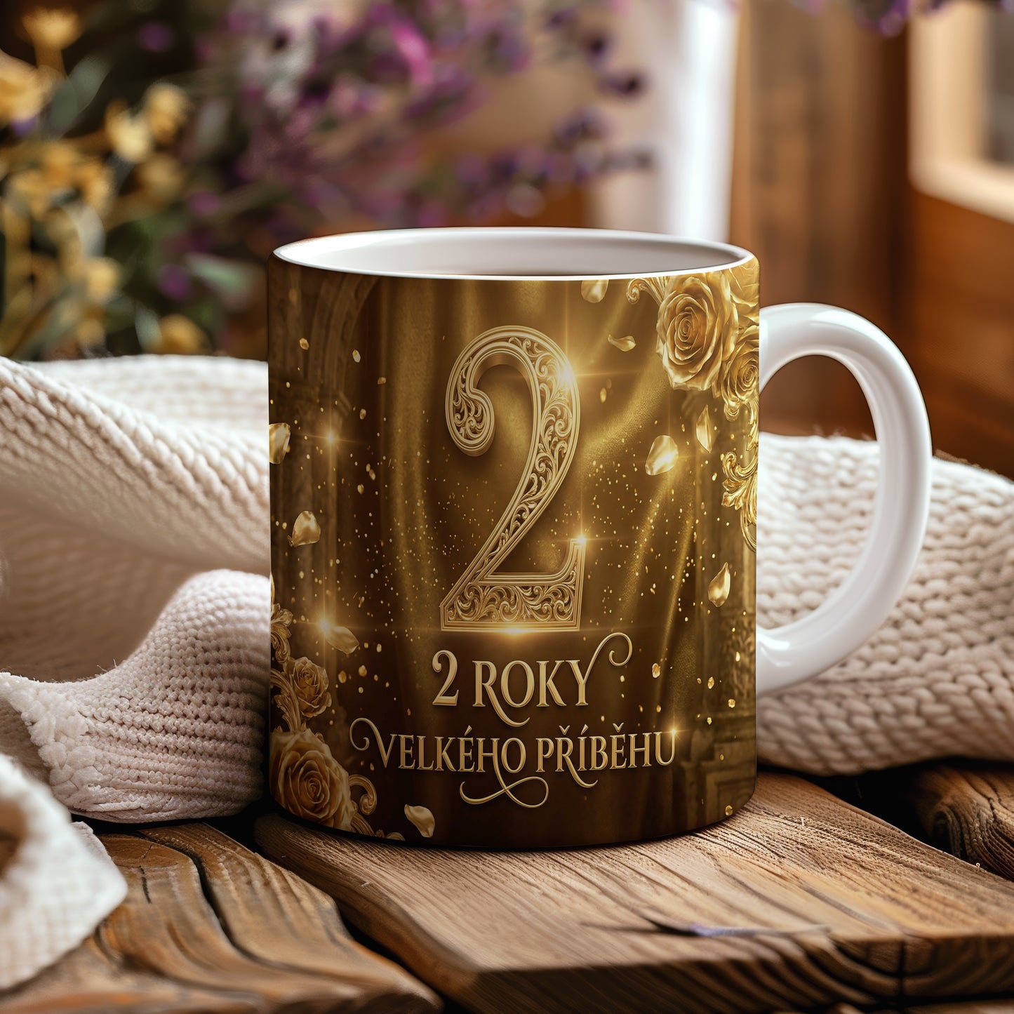Narozeninový hrnek 2 roky – 2 ROKY VELKÉHO PŘÍBĚHU