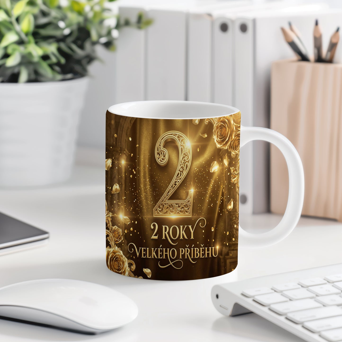 Narozeninový hrnek 2 roky – 2 ROKY VELKÉHO PŘÍBĚHU