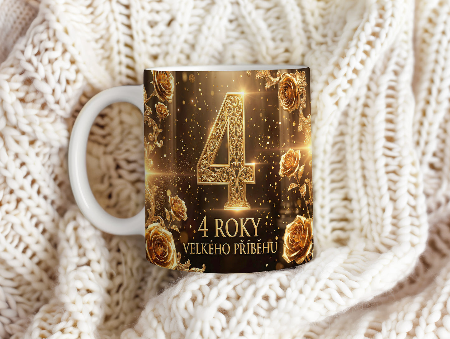 Narozeninový hrnek 4 roky – VELKÉHO PŘÍBĚHU