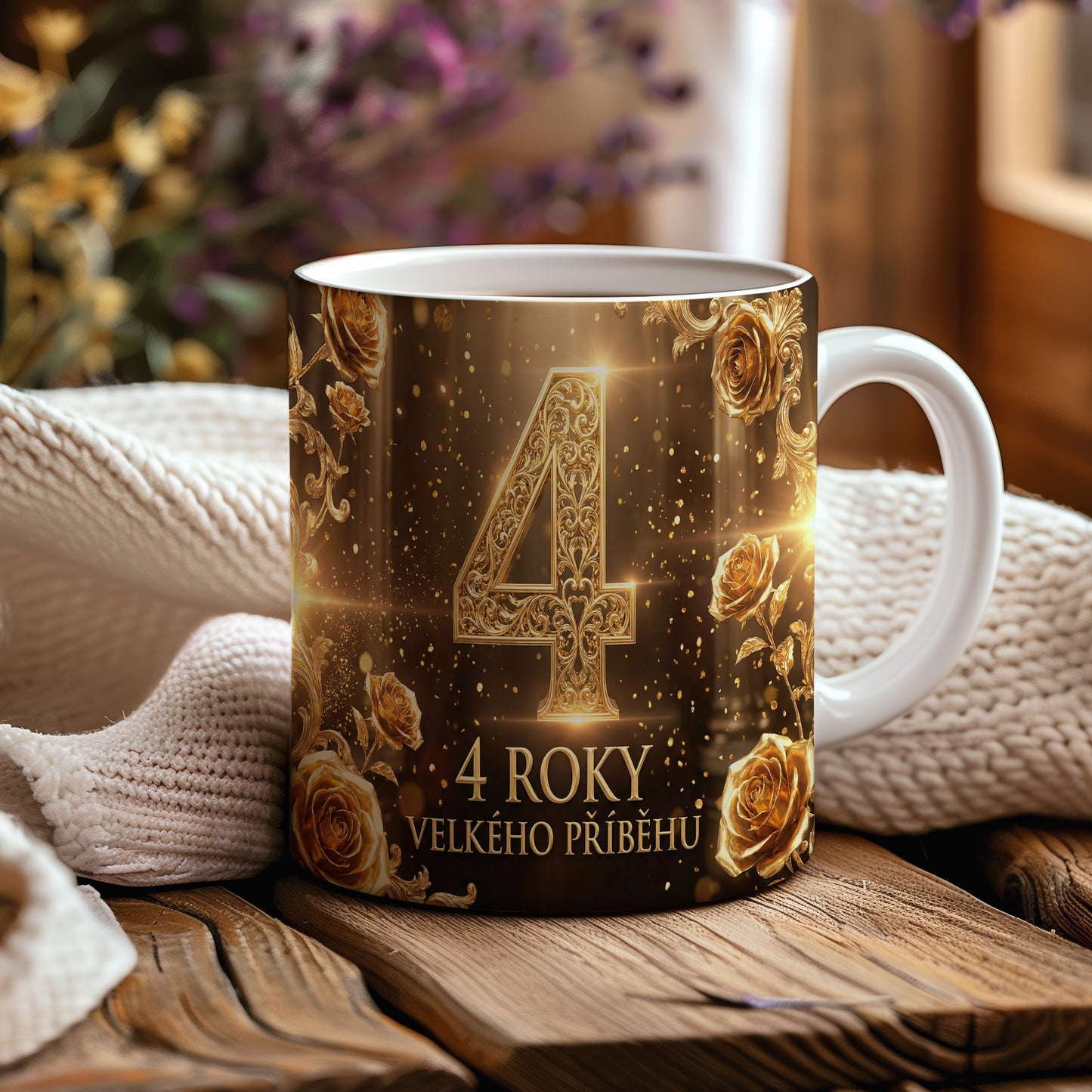 Narozeninový hrnek 4 roky – VELKÉHO PŘÍBĚHU