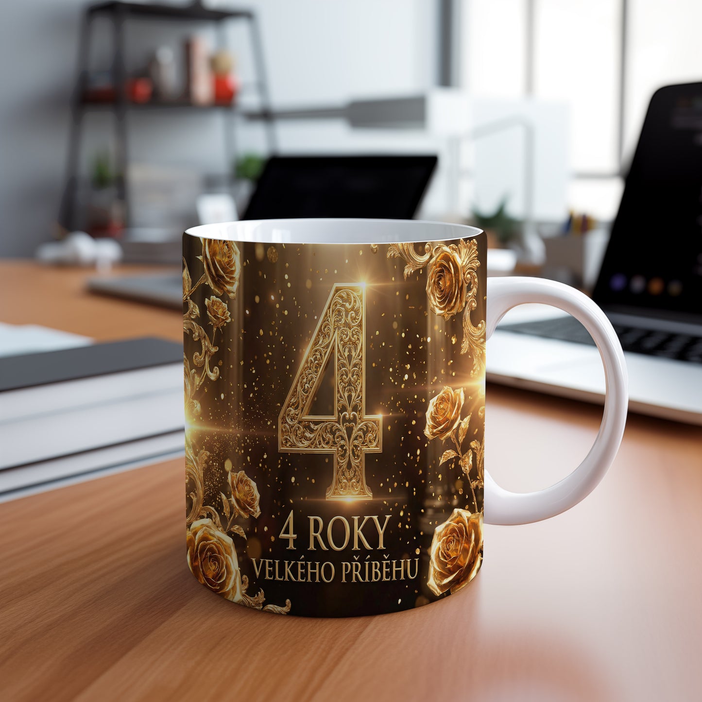 Narozeninový hrnek 4 roky – VELKÉHO PŘÍBĚHU