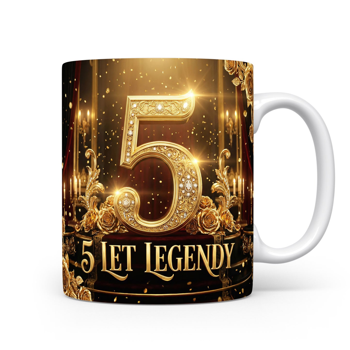 Hrnček s nápisem 5 LET LEGENDY