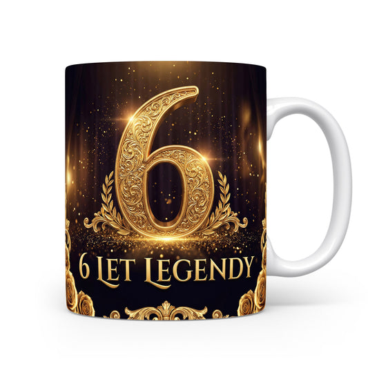 Hrnček s nápisem 6 LET LEGENDY
