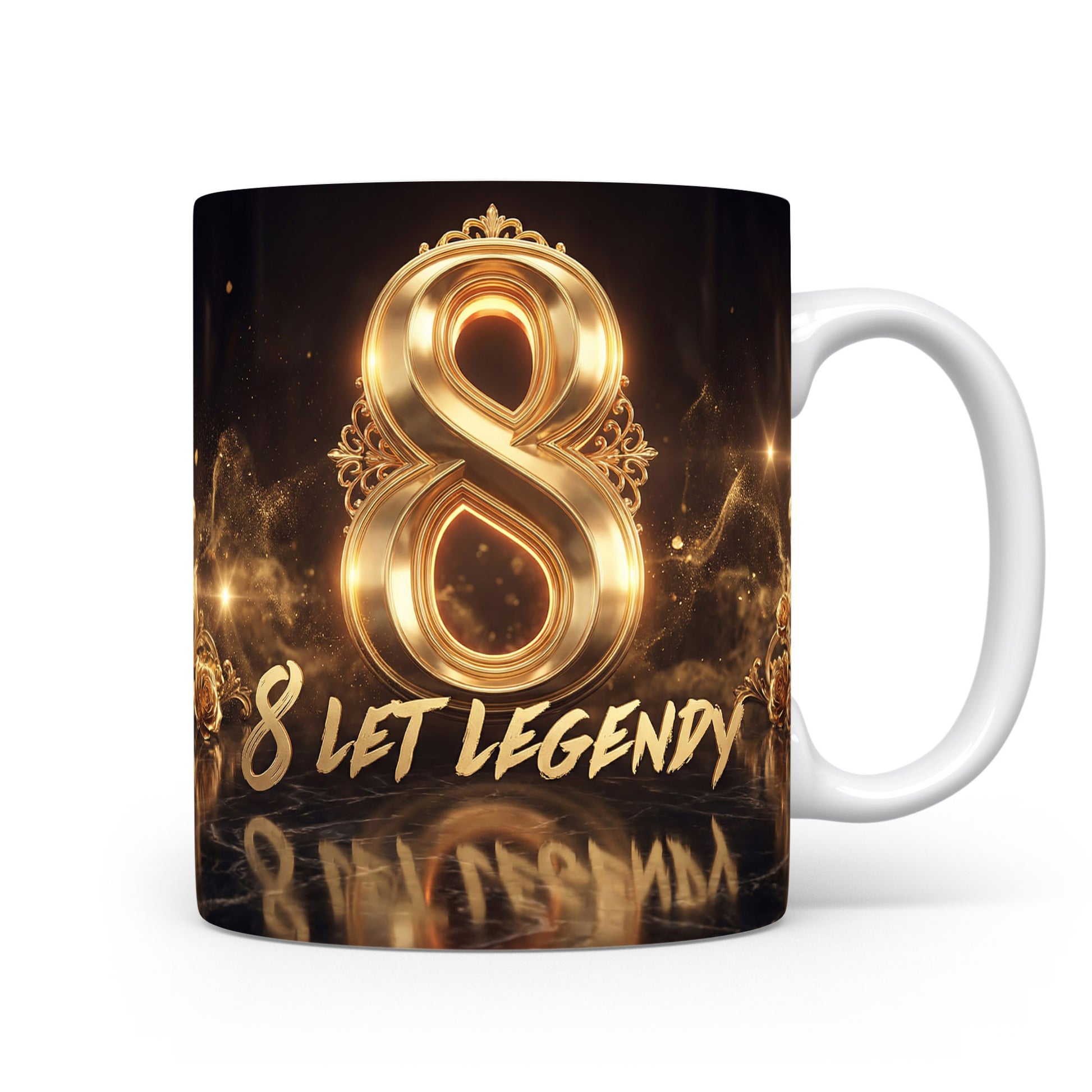 Hrnček s nápisem 8 LET LEGENDY