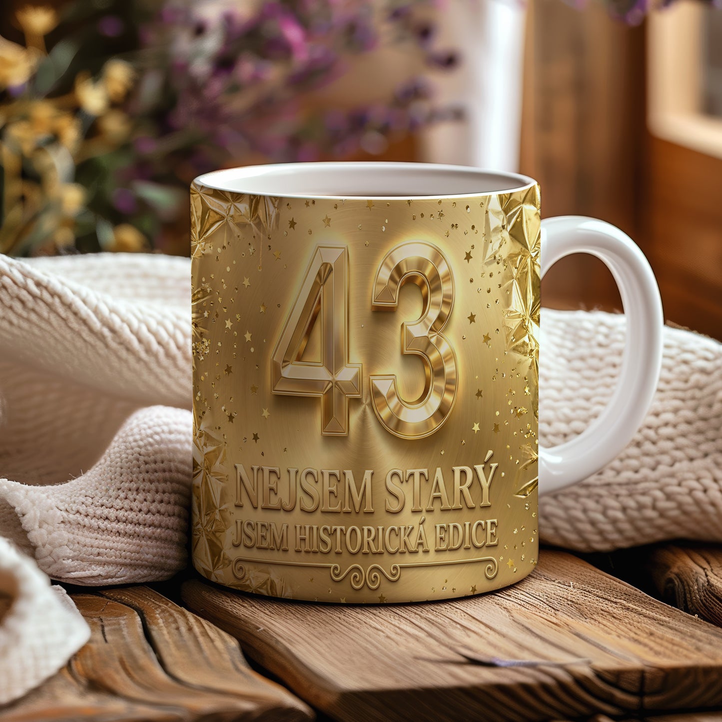 Narozeninový hrnek 43 let – NEJSEM STARÝ, JSEM HISTORICKÁ EDICE