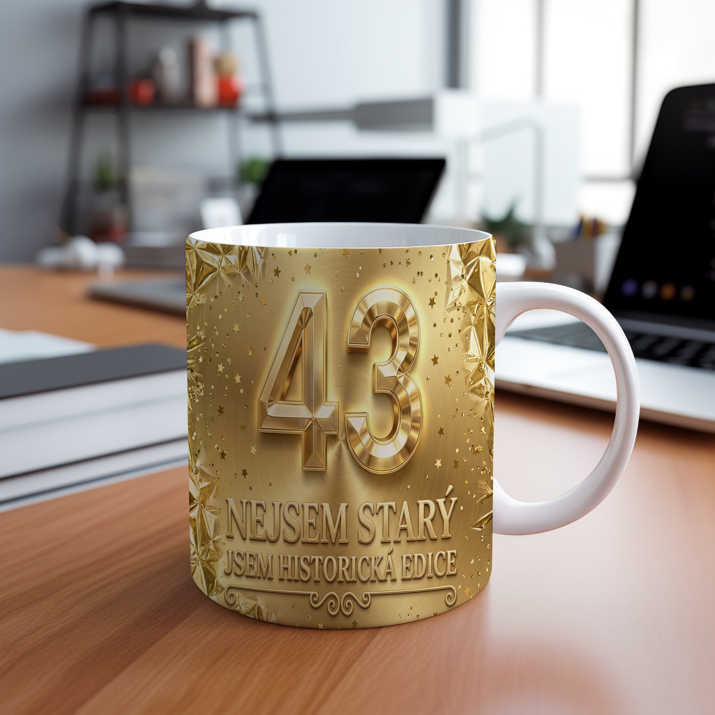Narozeninový hrnek 43 let – NEJSEM STARÝ, JSEM HISTORICKÁ EDICE