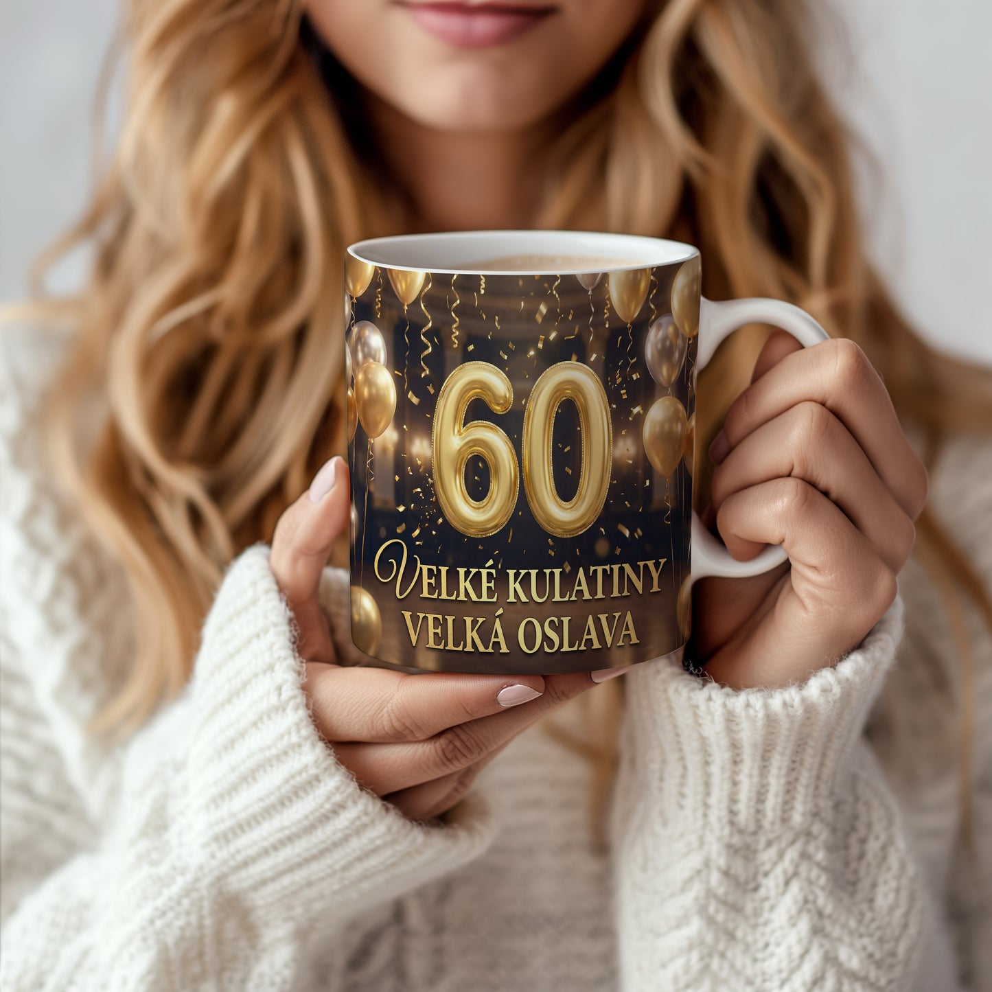 Narozeninový hrnek 60 let – VELKÉ KULATINY VELKÁ OSLAVA
