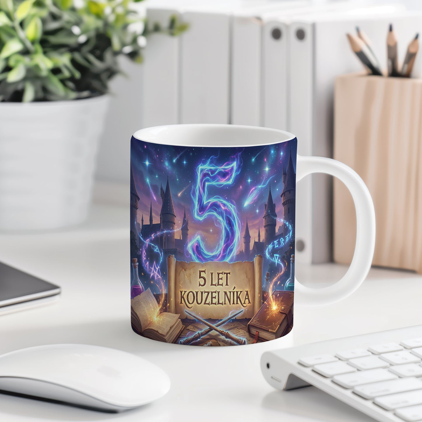 Narozeninový hrnek 5 let – 5 LET KOUZELNÍKA