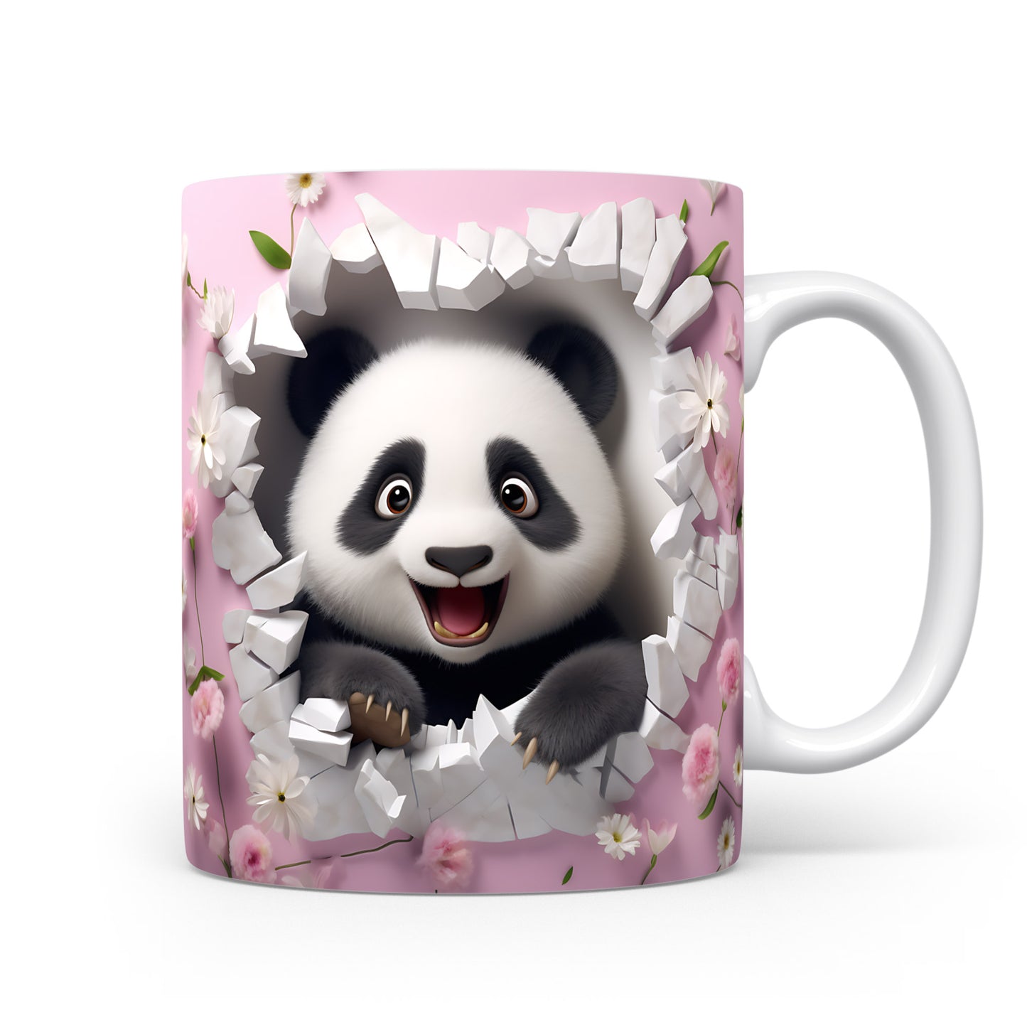 Hrnek s veselým pandím motivem