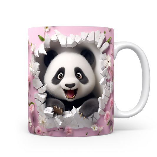 Hrnek s veselým pandím motivem