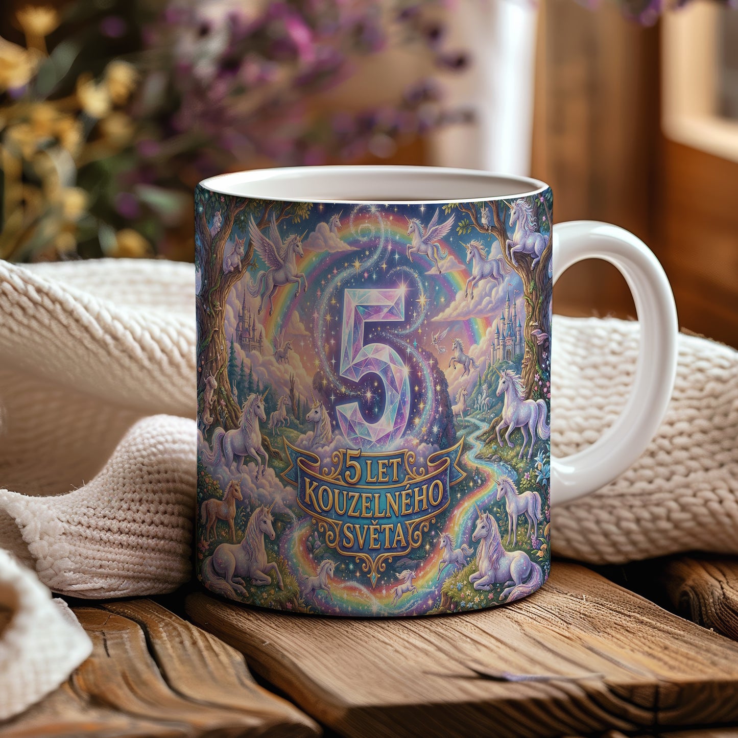 Narozeninový hrnek 5 let – 5 LET KOUZELNÉHO SVĚTA