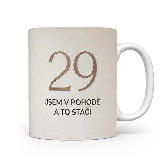Narozeninový hrnek s číslem 29