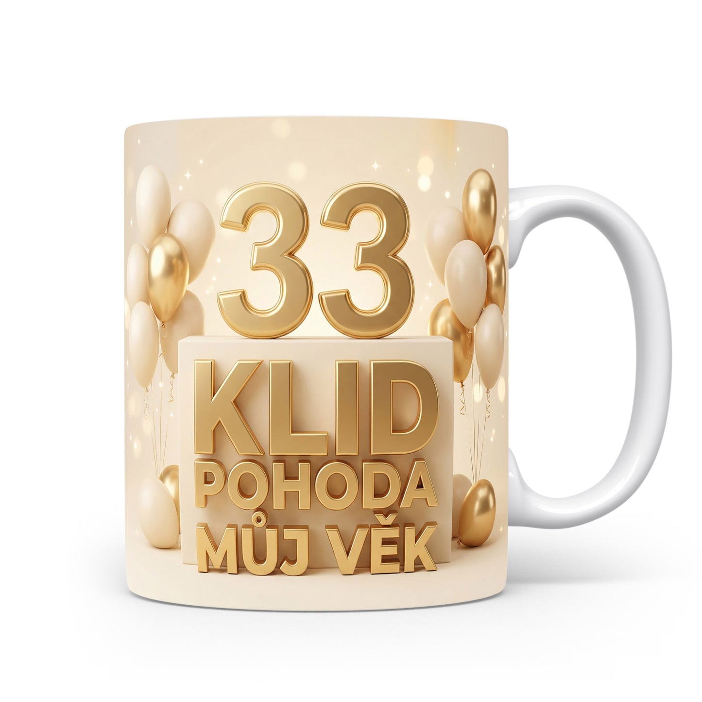 Narozeninový hrnek s věkem 33