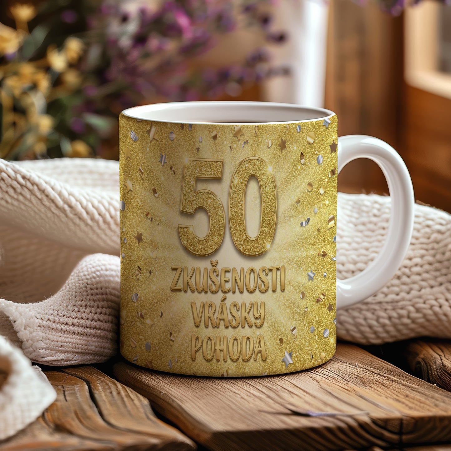 Narozeninový hrnek 50 let – ZKUŠENOSTI VRÁSKY POHODA