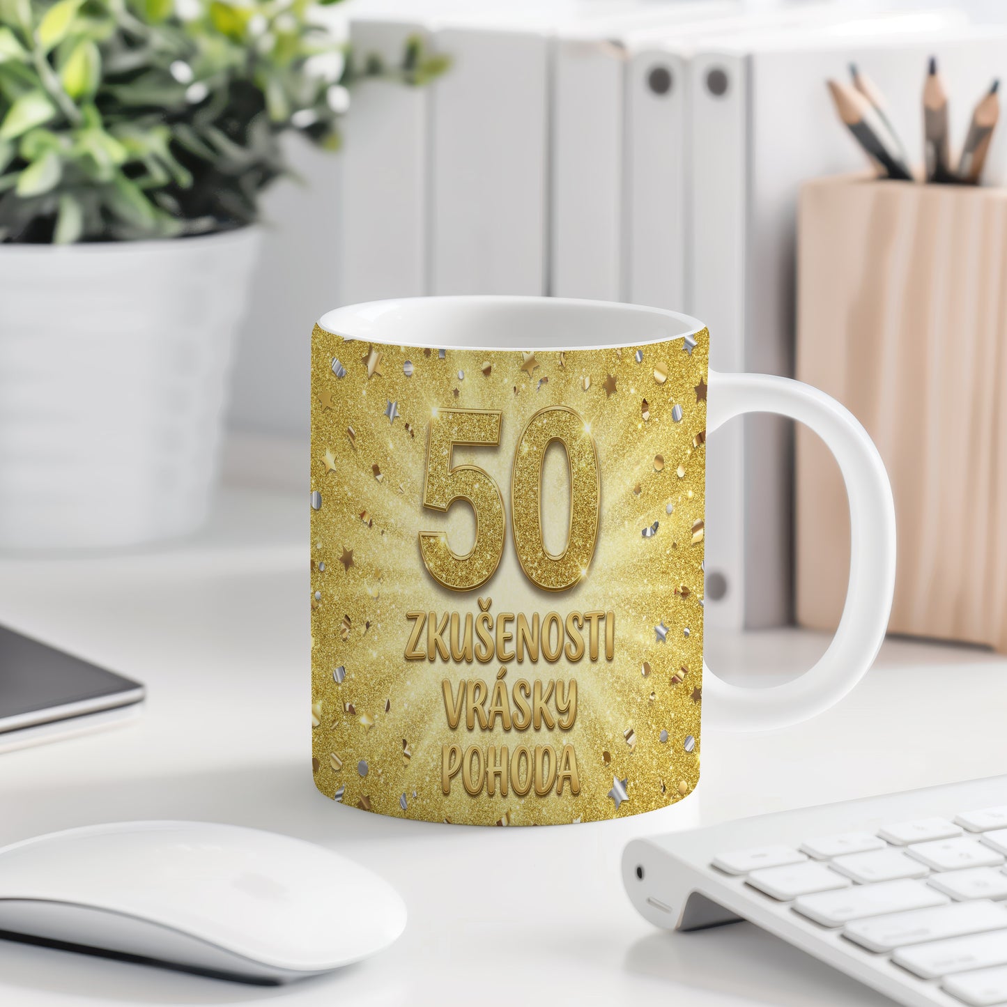 Narozeninový hrnek 50 let – ZKUŠENOSTI VRÁSKY POHODA