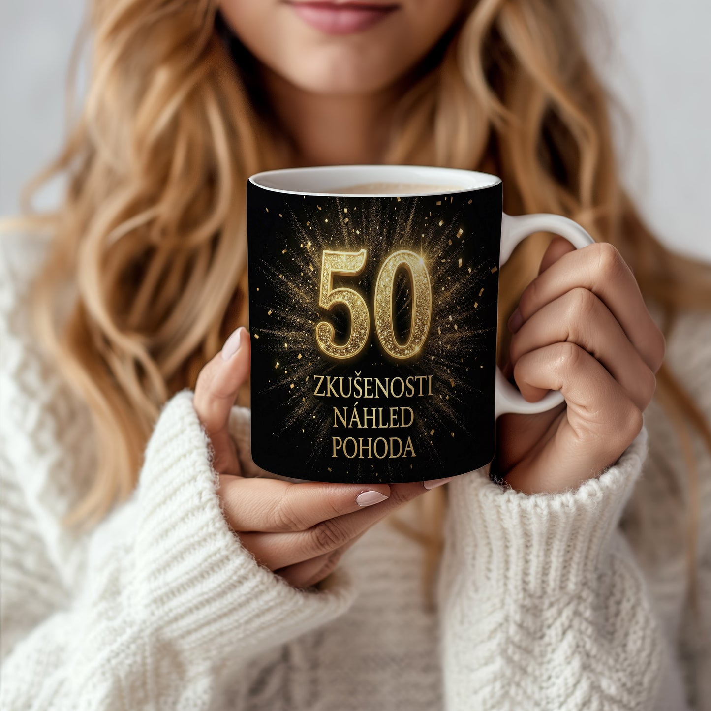 Narozeninový hrnek 50 let – ZKUŠENOSTI NÁHLED POHODA