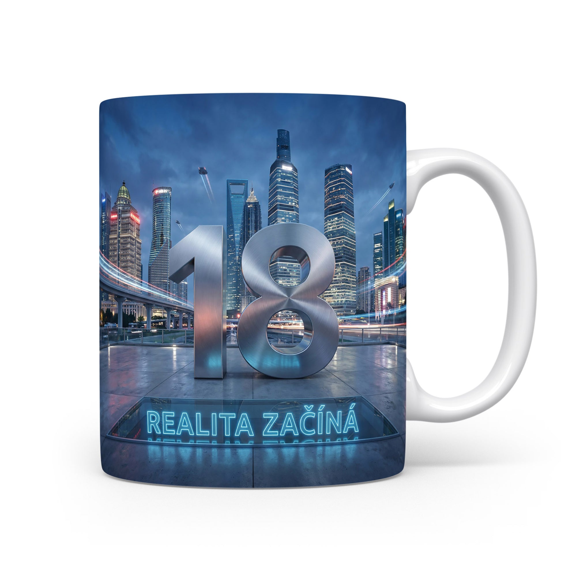 Hrnček s nápisem REALITA ZAČÍNÁ