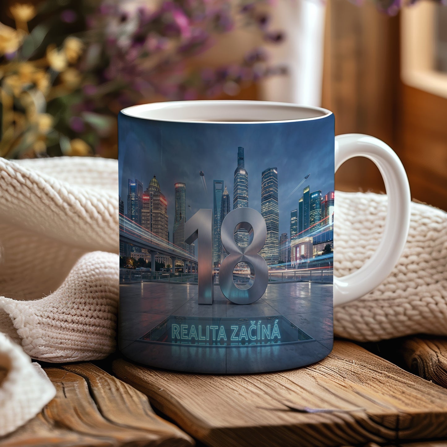 Narozeninový hrnek 18 let – REALITA ZAČÍNÁ