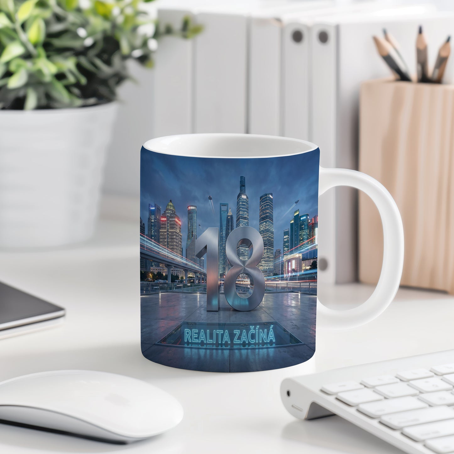 Narozeninový hrnek 18 let – REALITA ZAČÍNÁ