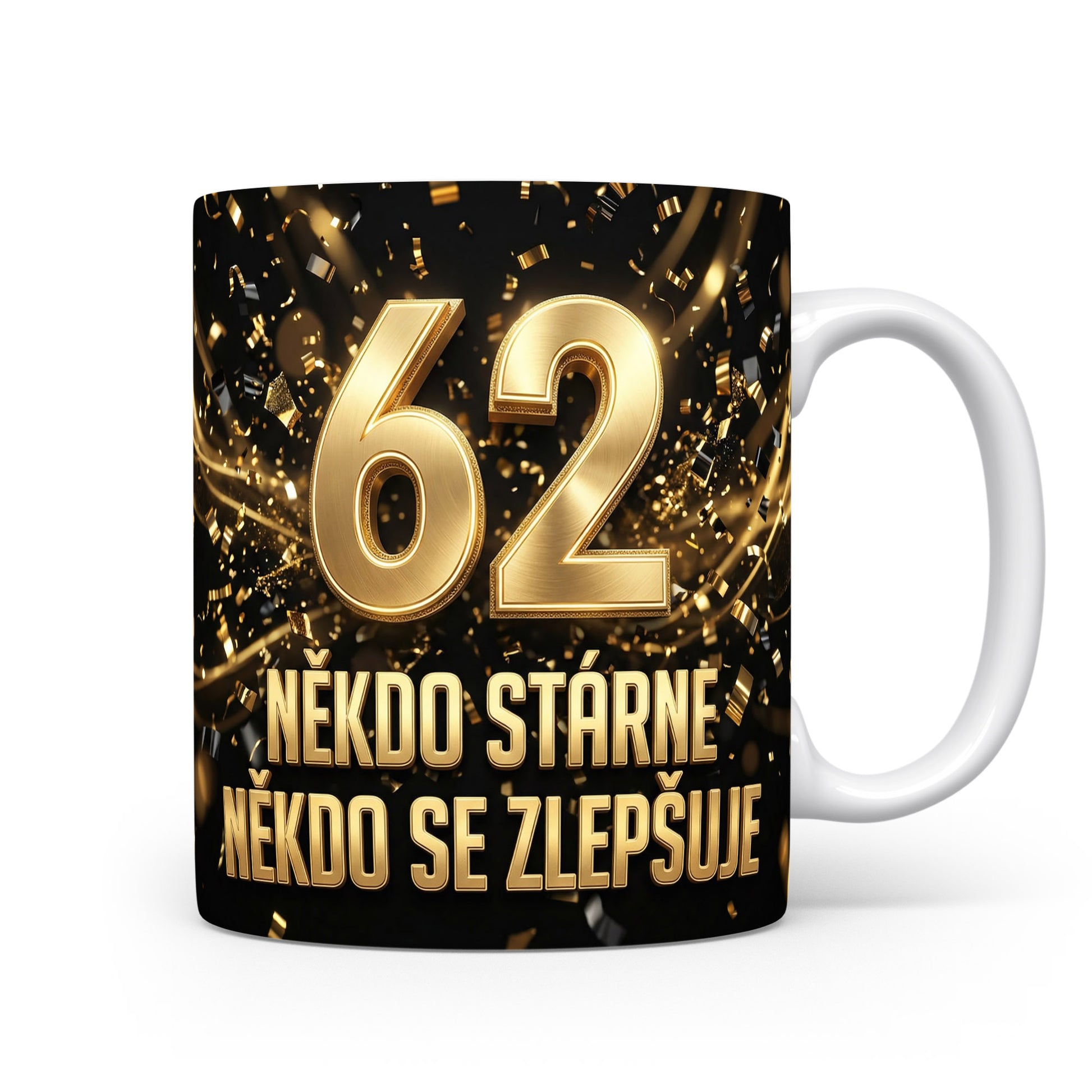Narozeninový hrnek s číslem 62