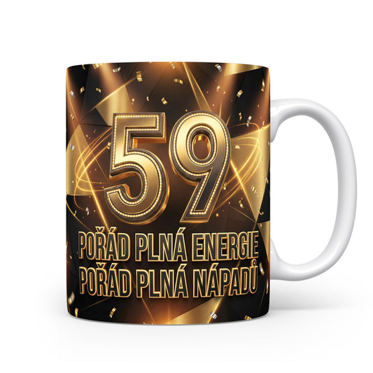 Narozeninový hrnek s věkem 59