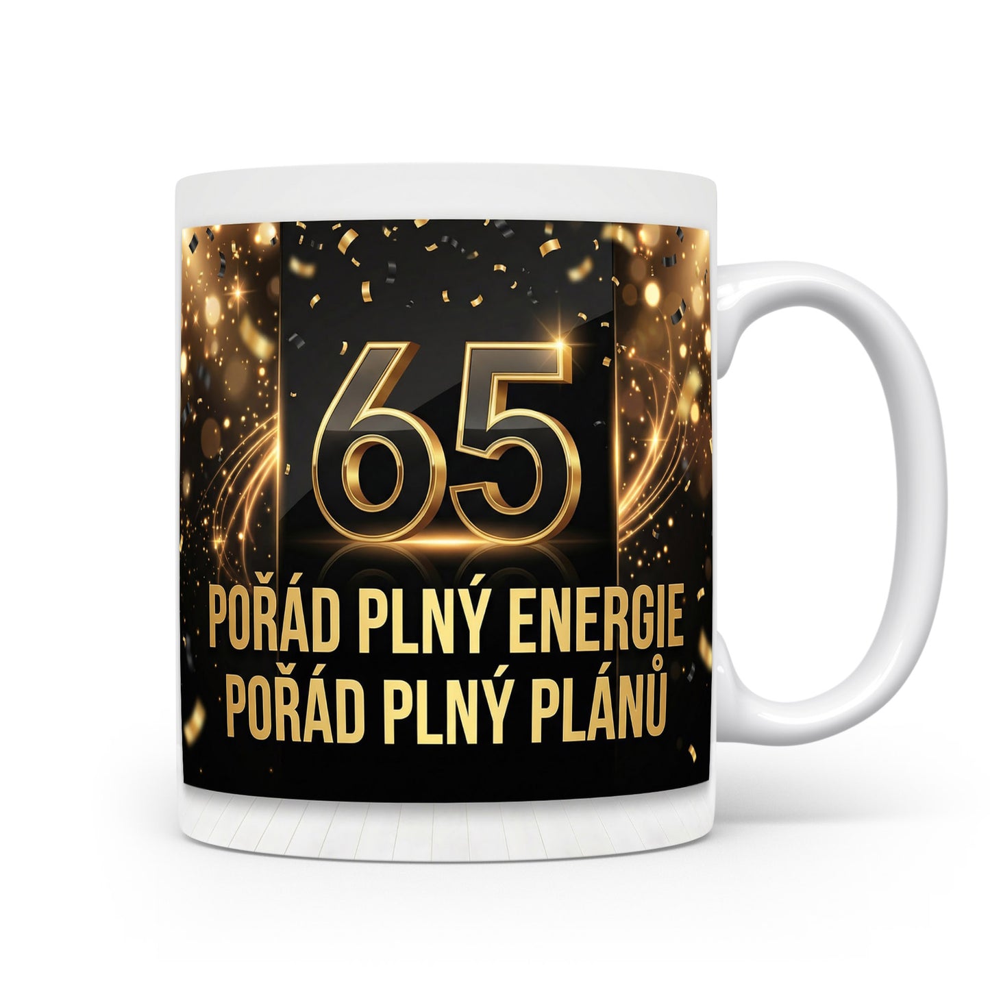 Narozeninový hrnek s číslem 65