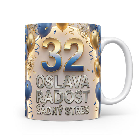 Narozeninový hrnek s číslem 32