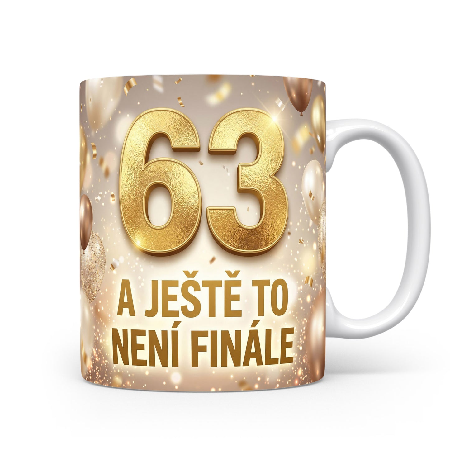 Narozeninový hrnek s číslem 63