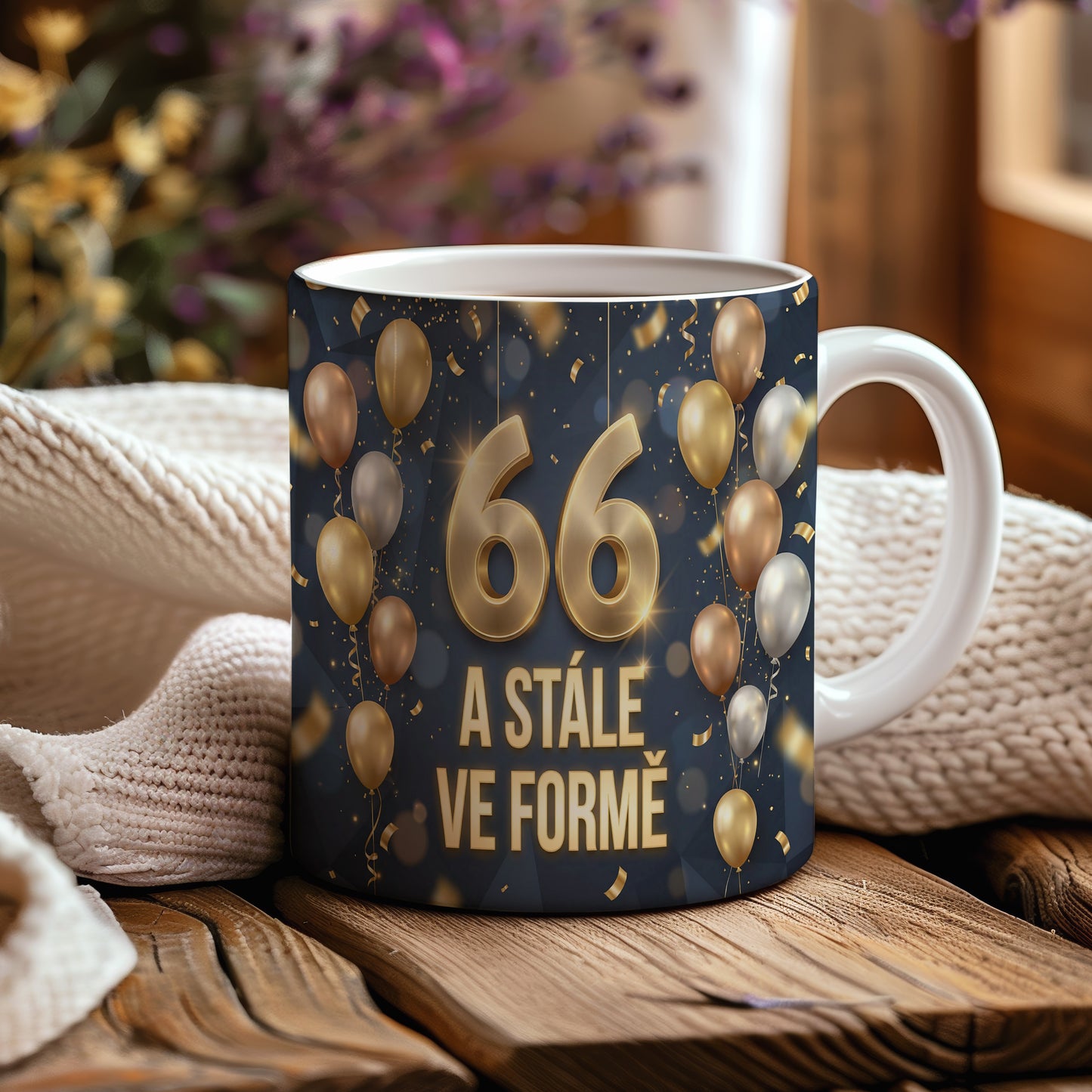 Narozeninový hrnek 66 let – A STÁLE VE FORMĚ