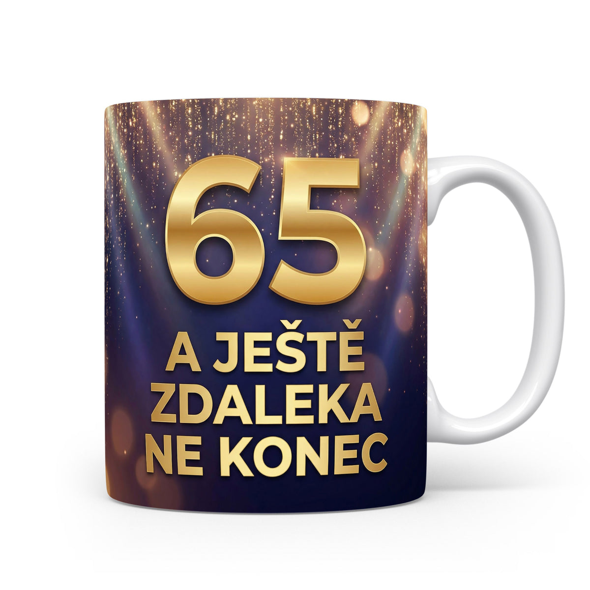 Hrnček s nápisem k 65. narozeninám