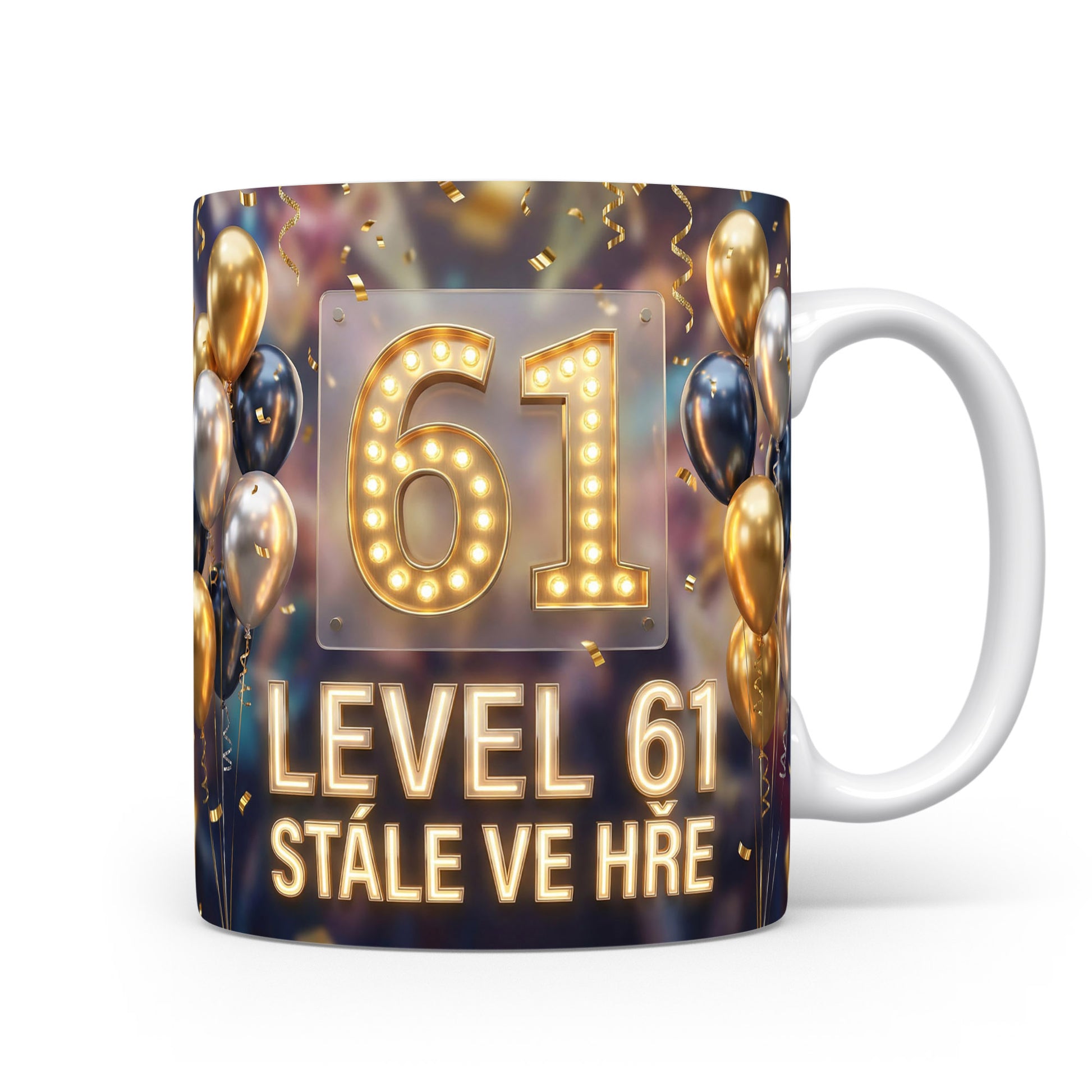 Narozeninový hrnek s číslem 61