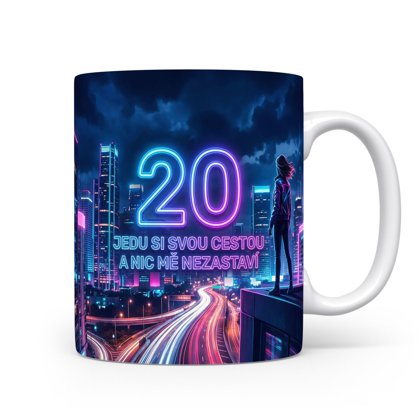Hrnček s číslem 20 a sloganem