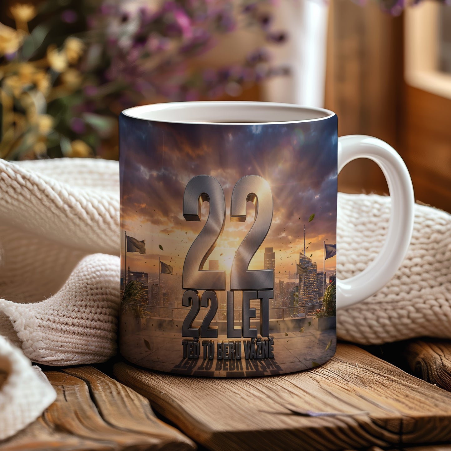 Narozeninový hrnek 22 let – TEĎ TO BERU VÁŽNĚ