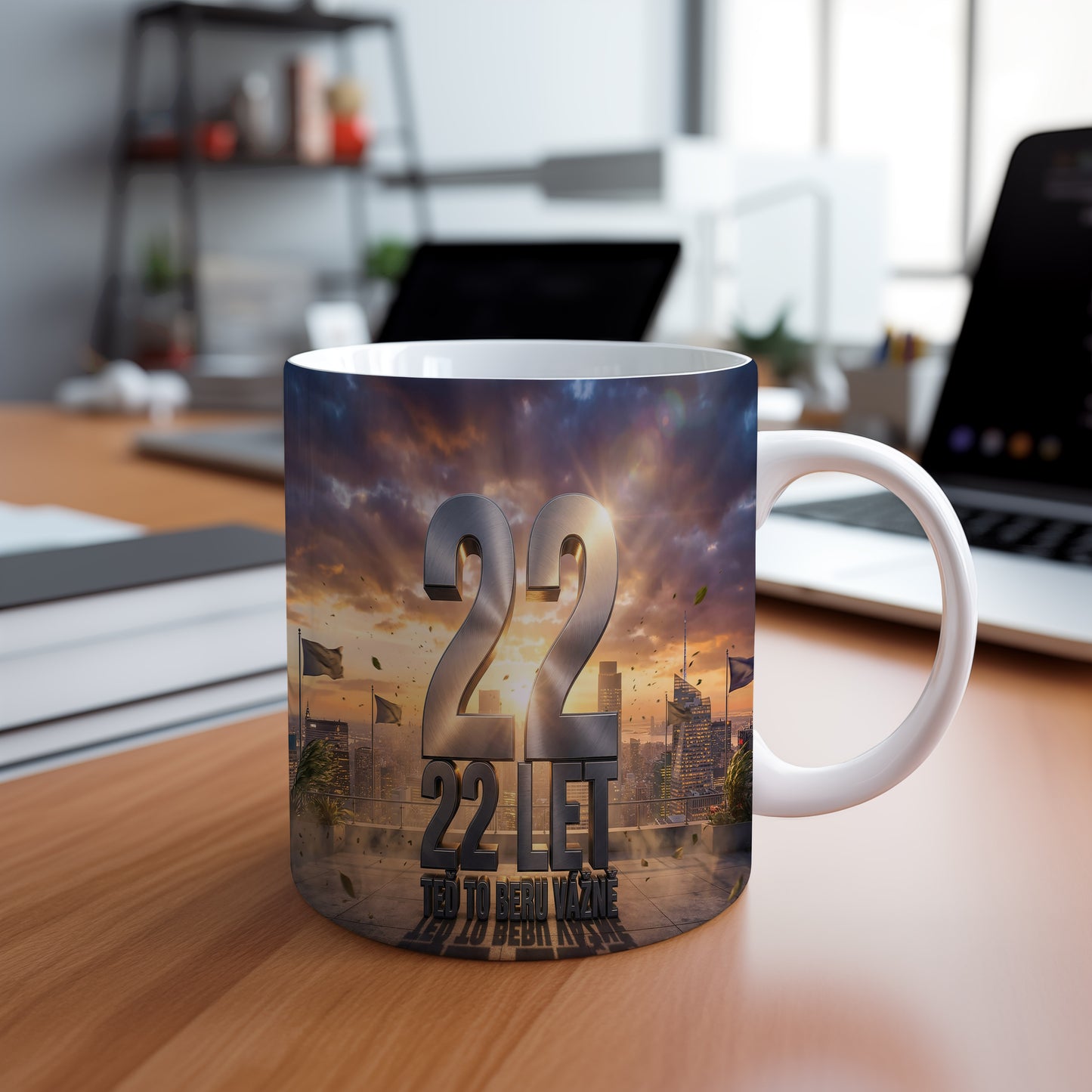 Narozeninový hrnek 22 let – TEĎ TO BERU VÁŽNĚ