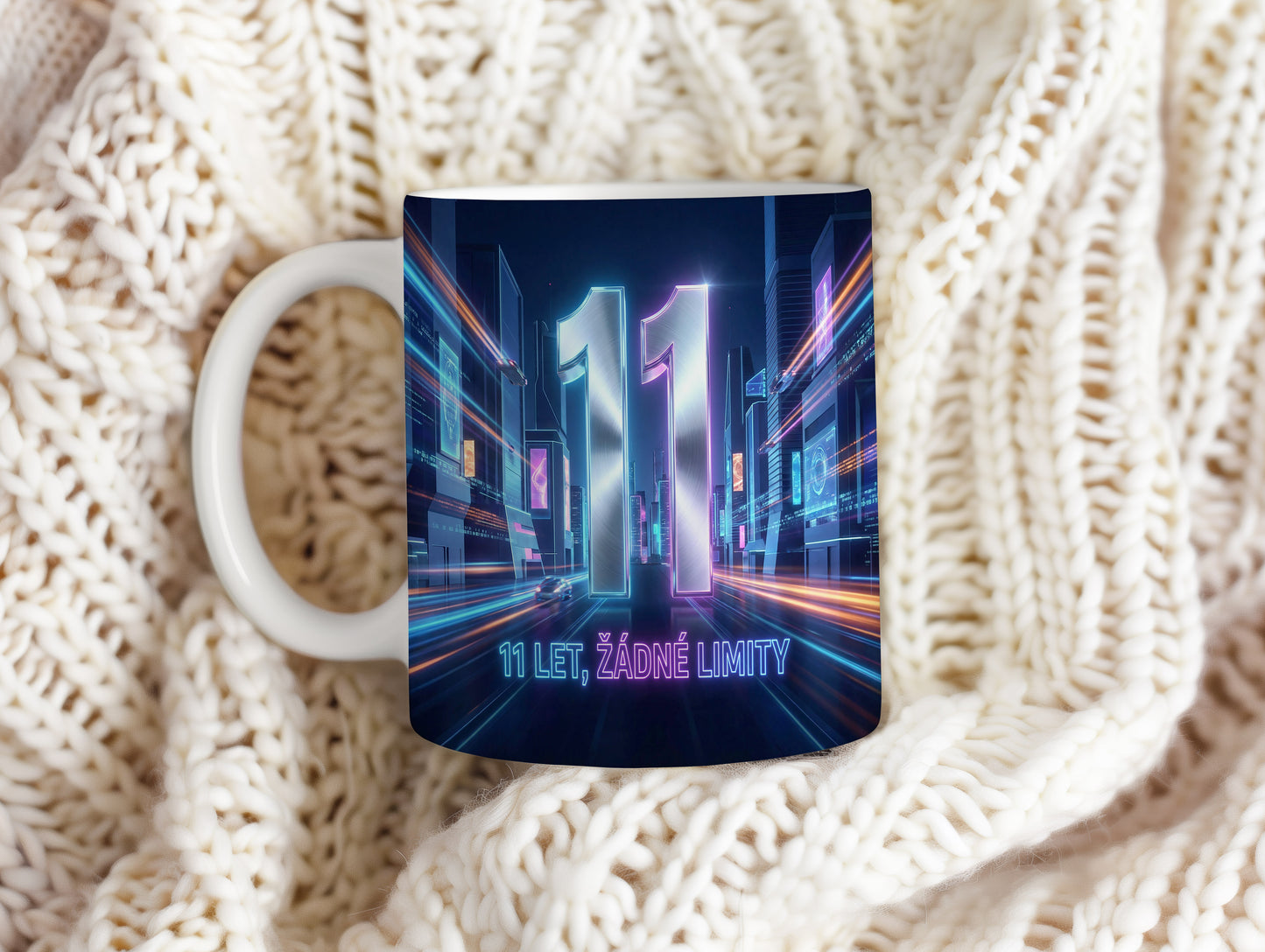 Narozeninový hrnek 11 let – 11 LET, ŽÁDNÉ LIMITY