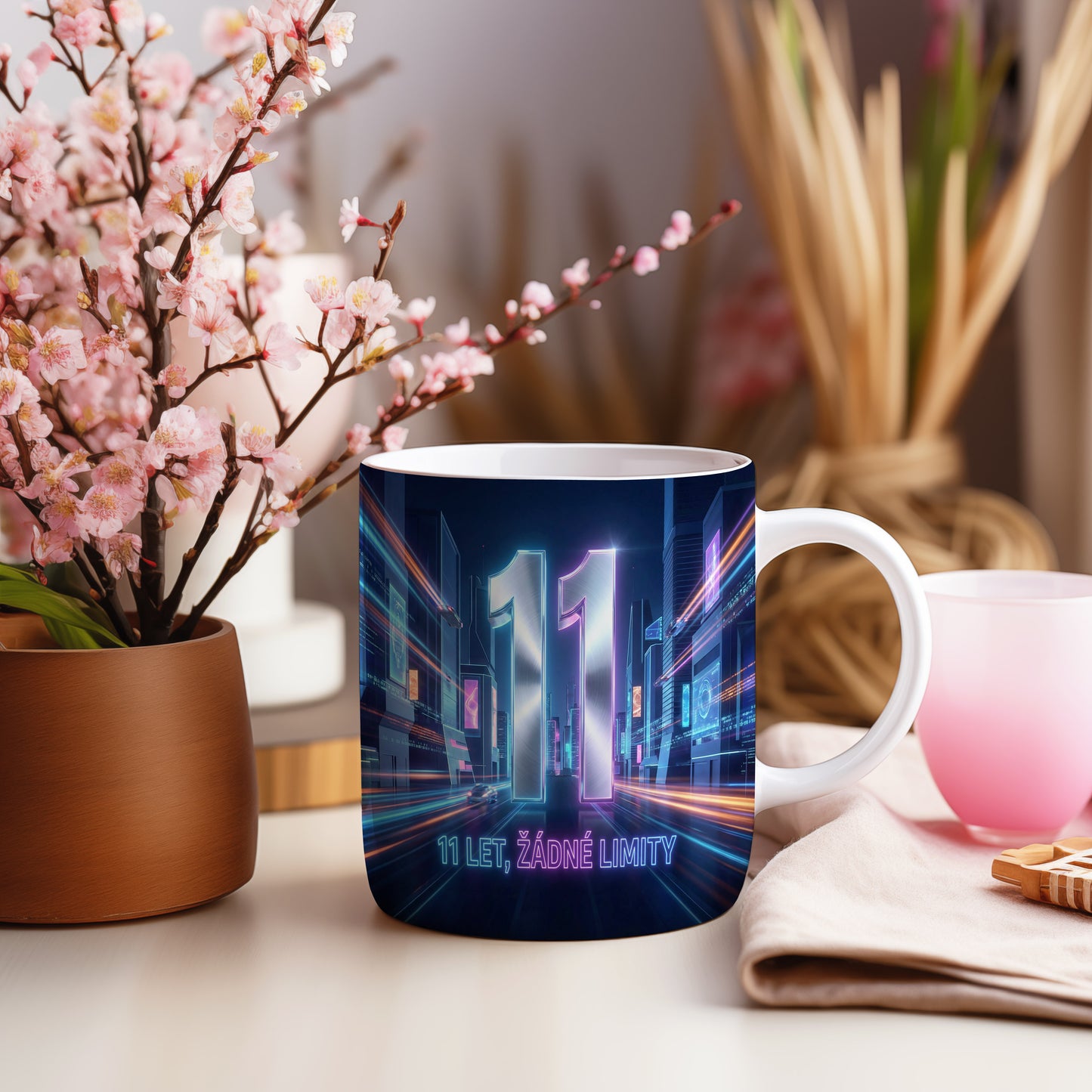 Narozeninový hrnek 11 let – 11 LET, ŽÁDNÉ LIMITY