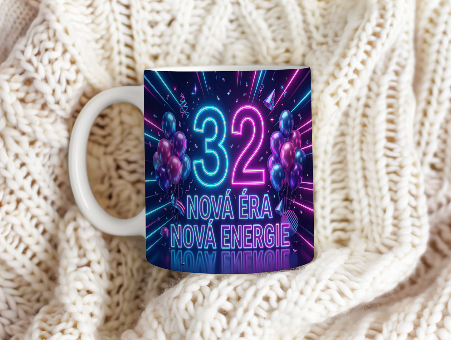 Narozeninový hrnek 32 let – NOVÁ ÉRA NOVÁ ENERGIE
