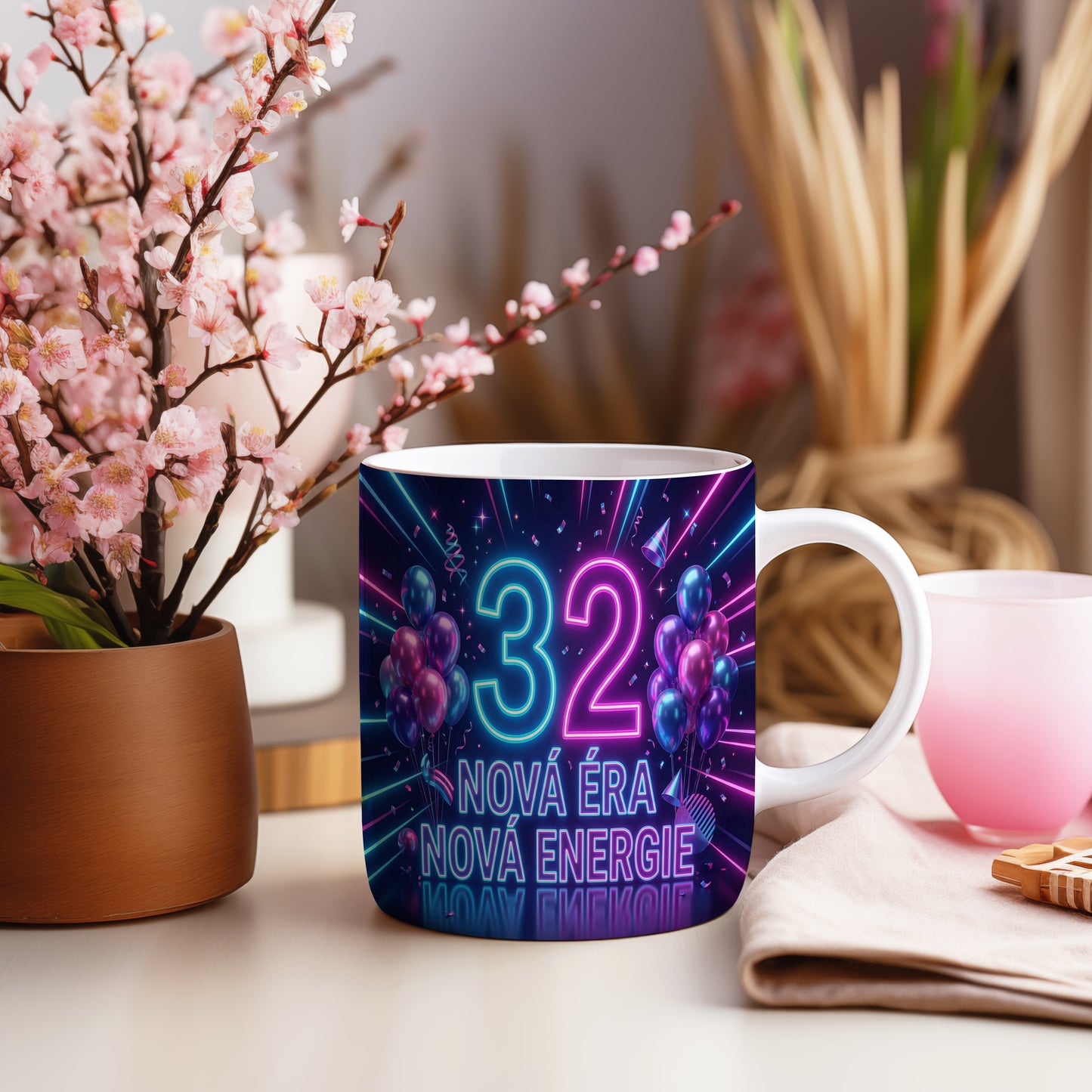Narozeninový hrnek 32 let – NOVÁ ÉRA NOVÁ ENERGIE