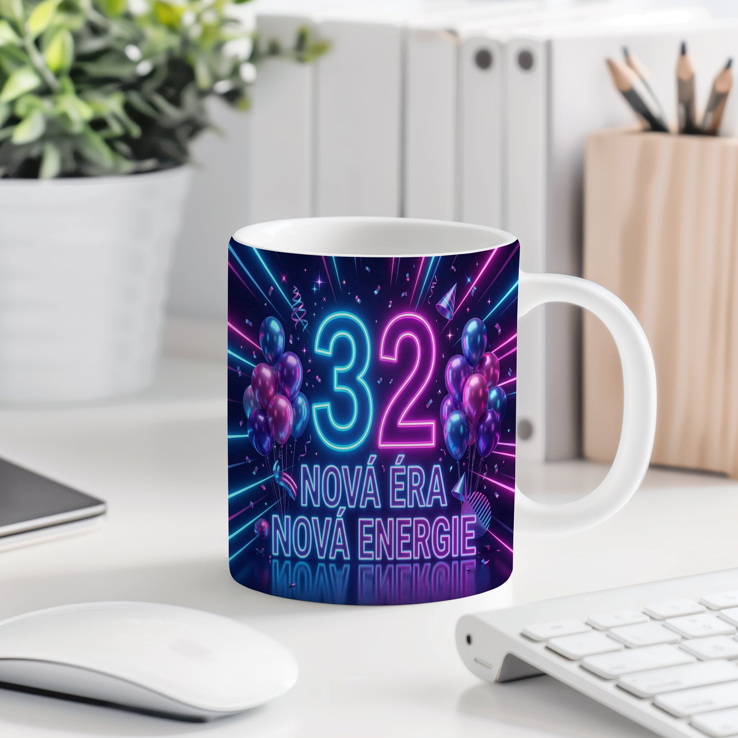 Narozeninový hrnek 32 let – NOVÁ ÉRA NOVÁ ENERGIE
