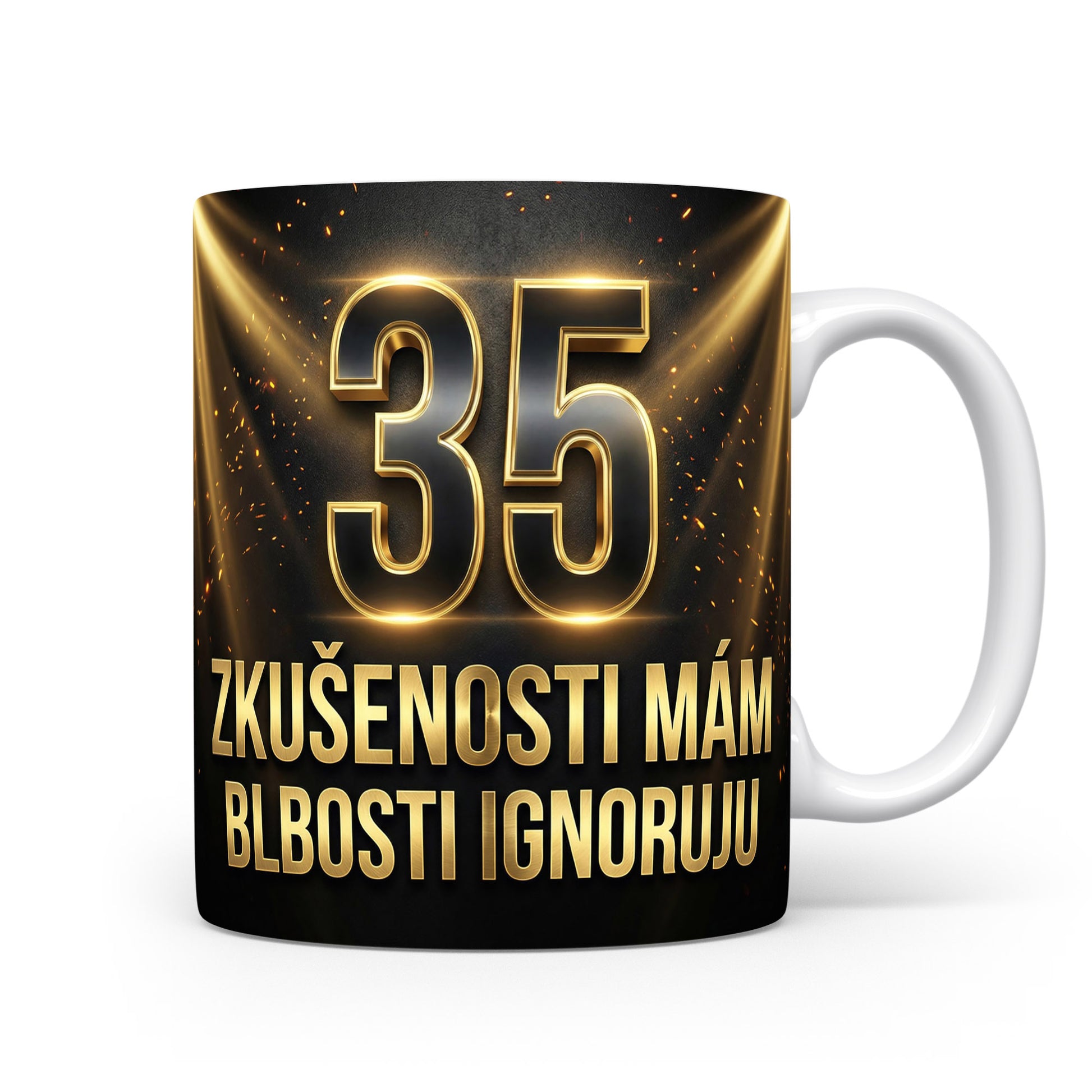 Narozeninový hrnek s číslem 35 a hláškou
