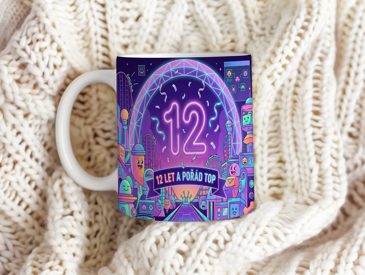 Narozeninový hrnek 12 let – 12 LET A POŘÁD TOP
