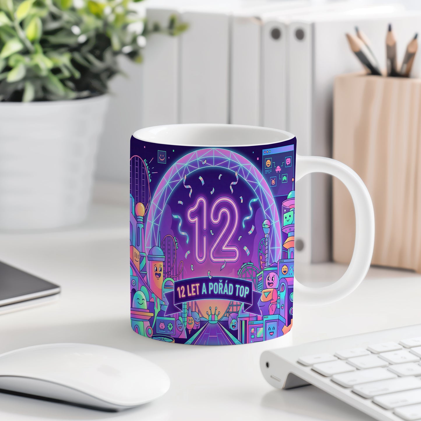 Narozeninový hrnek 12 let – 12 LET A POŘÁD TOP