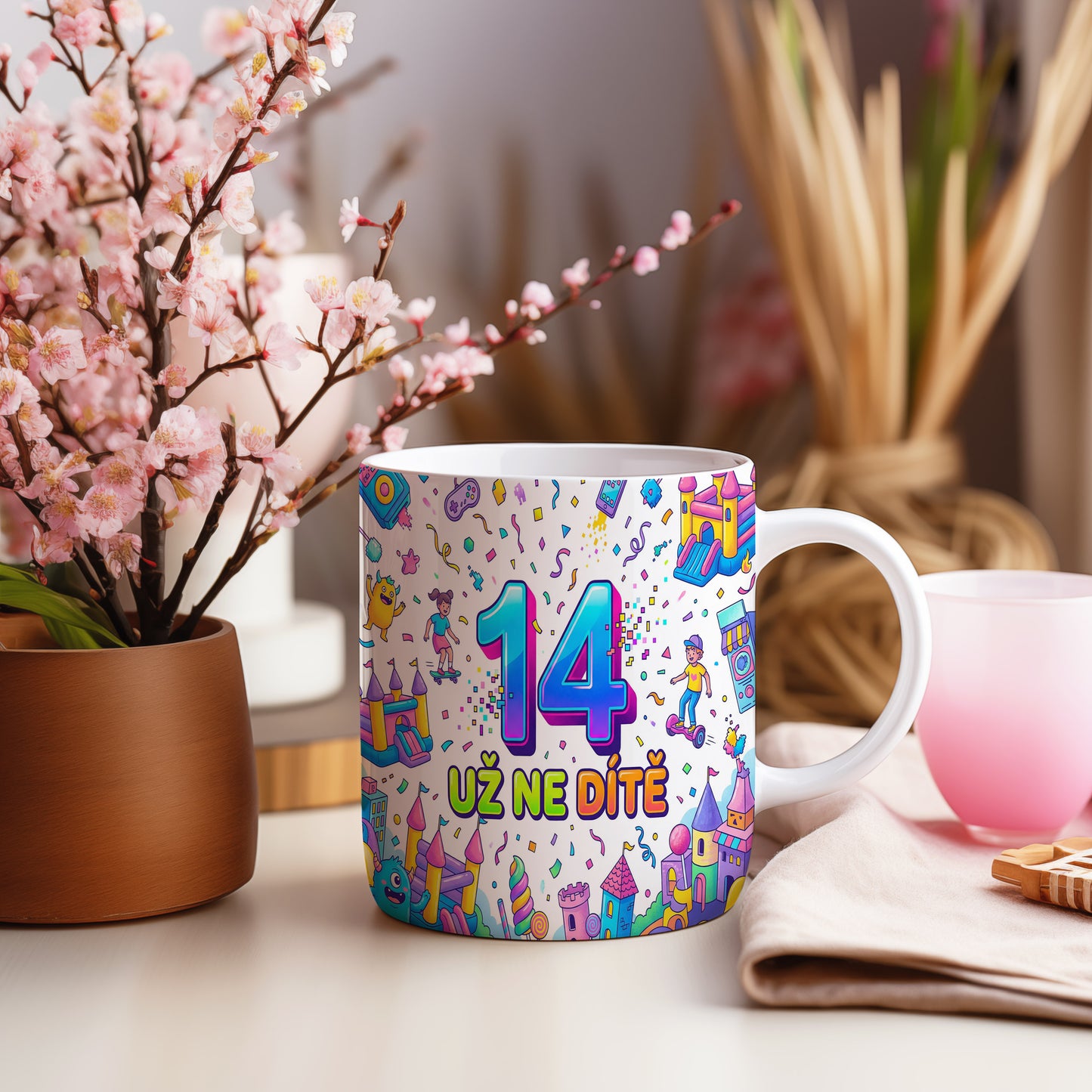Narozeninový hrnek 14 let – UŽ NE DÍTĚ
