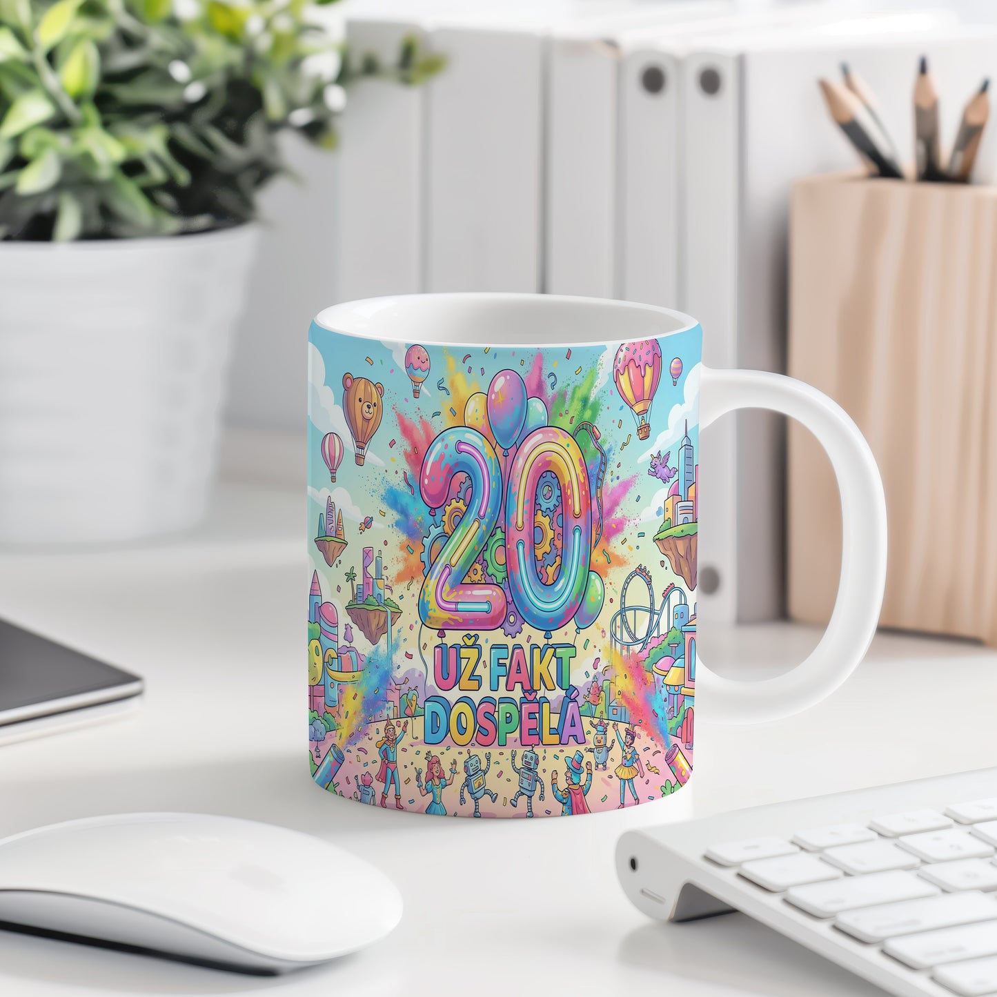 Narozeninový hrnek 20 let – UŽ FAKT DOSPĚLÁ