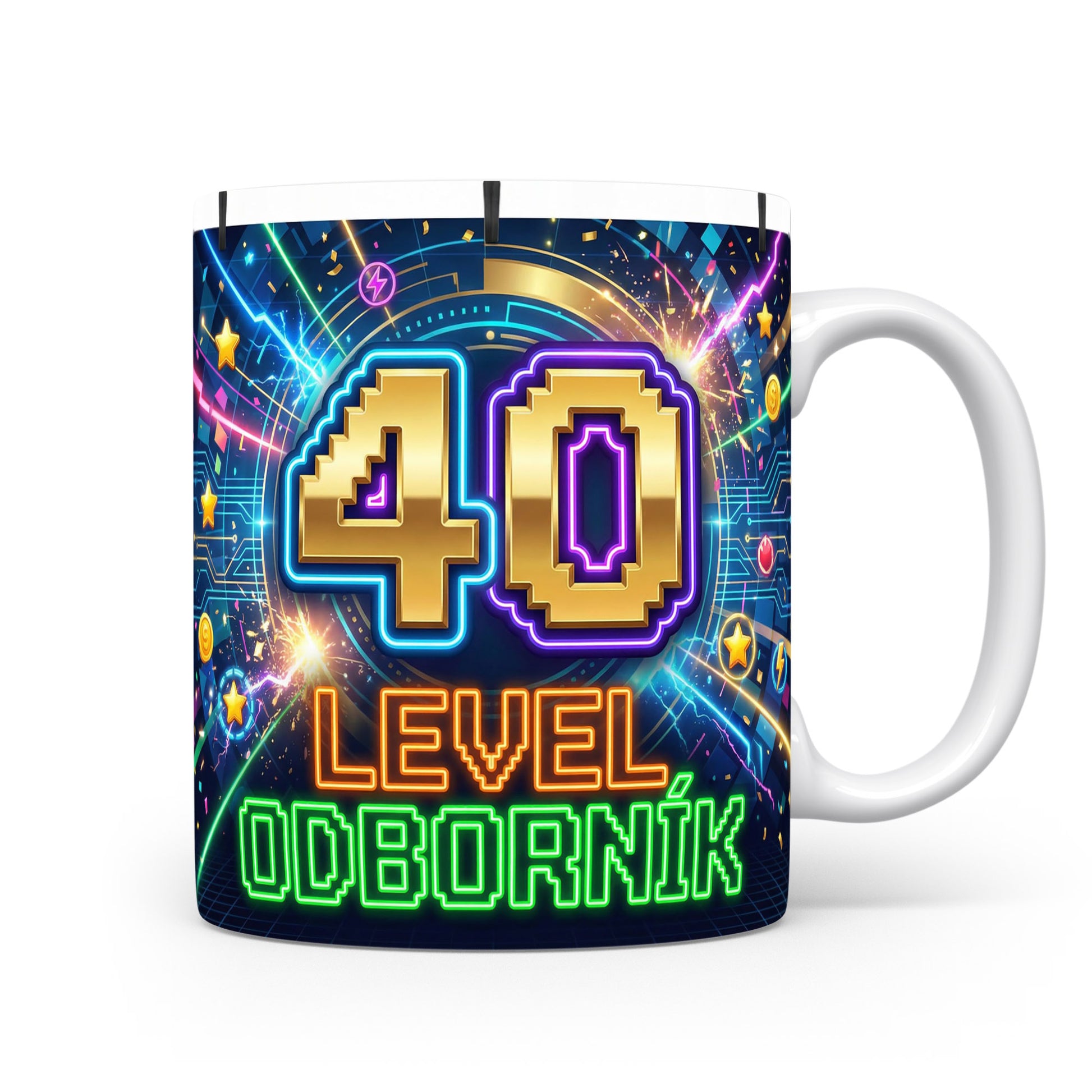 Hrnček s nápisem LEVEL ODBORNÍK
