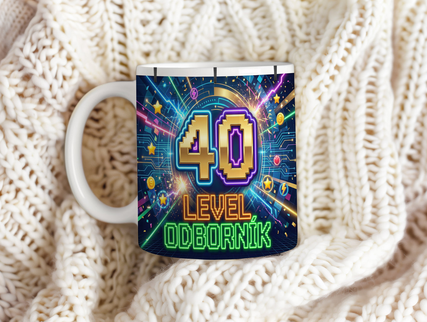 Narozeninový hrnek 40 let – LEVEL ODBORNÍK