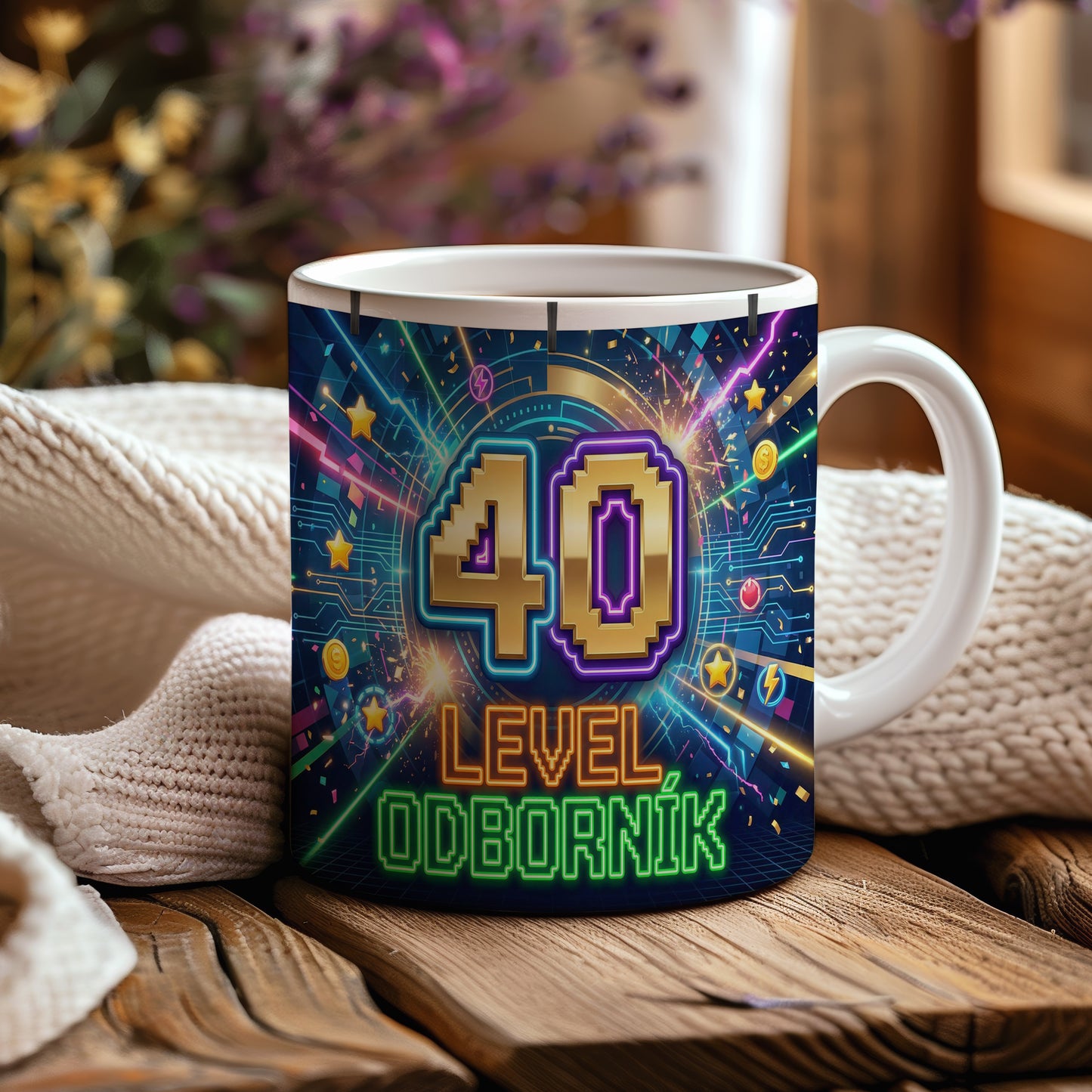 Narozeninový hrnek 40 let – LEVEL ODBORNÍK
