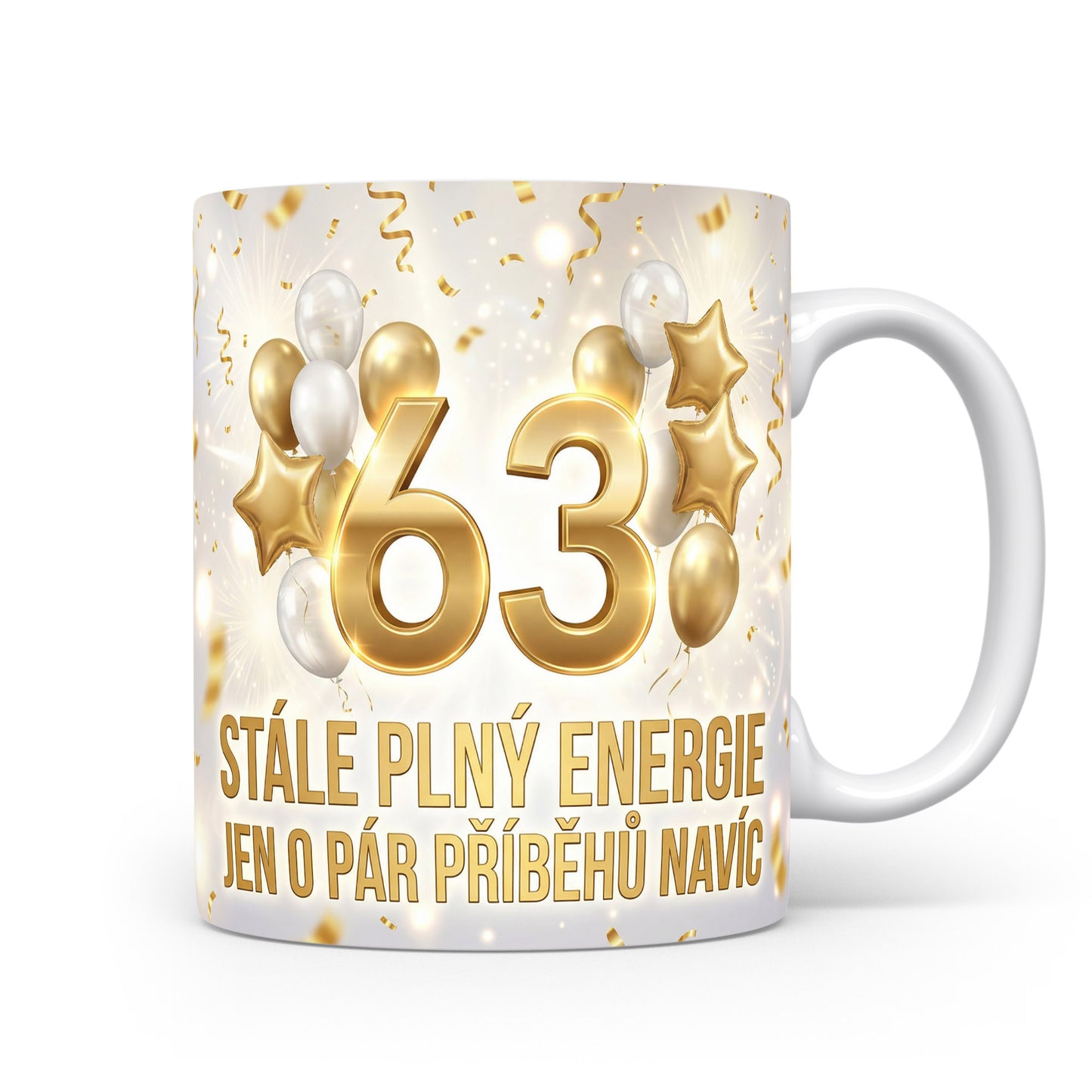 Narozeninový hrnek s číslem 63