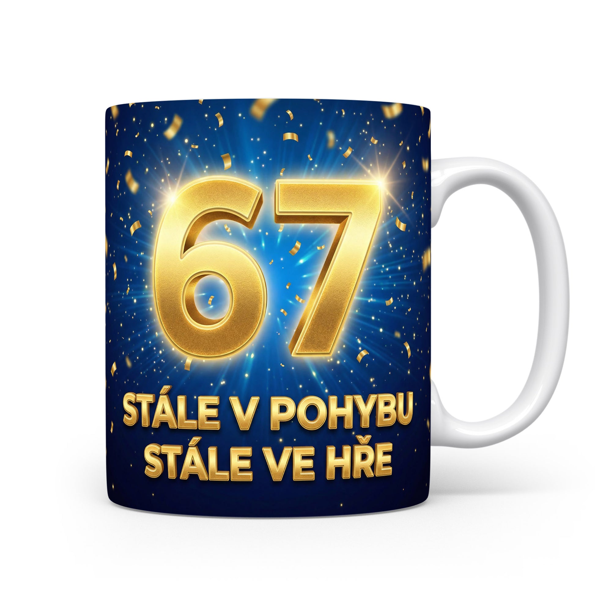 Narozeninový hrnek s číslem 67